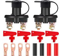 DAOKAI sezionatore batteria con chiavi 12V 24V 200A auto batteria isolatore interruttori Master Power Cut Out/Kill interruttori impermeabili per barca ATV veicolo camion - 2pcs