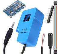 DAOKAI Trasformatore di corrente SCT-013-000 Split Core AC 100A/50mA non invasivo + Scheda di conversione ADC con cavo maschio e femmina Cavo audio femmina