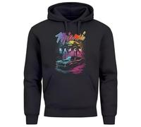 daotai Hoodie Mens Miami Beach USA Vintage Car Palm Print Fashion Street Style Black S