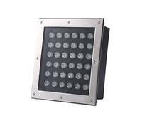 DAOTEX Esterno Faretti da Incasso Quadrato Luce del Paesaggio IP66 Impermeabile Luce Sotterranea A LED per Strade, Sentiero, Cortile, Ponte, Passo, AC85-265 (Color : Warm White, Size : 36W)