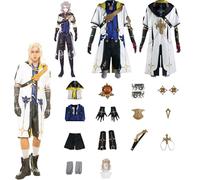 Daotutu Genshin Impact Cosplay Costume Ruolo Albedo Cosplay Uniforme Set Fancy Dress Up Vestito Completo Halloween Dress Up Suit con Parrucca (L)