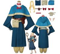 Daotutu Marcille Donato Delicious in Dungeon Cosplay Costume con Parrucca per Donne Anime Adulto Laios Touden Uniforme Vestito Set Halloween Carnevale Ballo in Costume Fancy Dress Up (L)