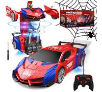 DAOUZL Spider Auto Telecomandata, 2.4GHz Macchina Telecomandata Robot Transformers con Telecomando, Auto Robot RC Rotazione 360° per Bambini Compleanno Regali di Natale 3 4 5 6 7 8+ Anni