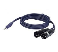Dap Audio Cavo Adattatore da Mini Jack Stereo a Doppio Cannon Xlr Maschio 3p da 1,5 mt FL46150