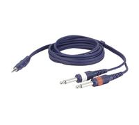Dap Audio Cavo Adattatore Mini Jack Stereo 3,5mm Doppio Jack Mono 6,3 mm da 1,5mt FL31150
