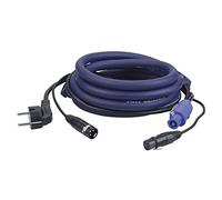 DAP FP06 Power-/Signal Cable 15m Schuko-Powercon/XLR-XLR, LICHT - Cavo di alimentazione Schuko
