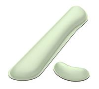 Dapesuom,Cuscino da polso per tastiera, in memory foam, per facilitare la digitazione e alleviare il dolore, tappetino per il polso, supporto antiscivolo per il gioco, computer, ufficio, verde lago