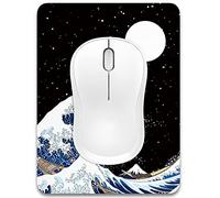 Dapesuom Tappetino per mouse piccolo, 15,2 x 20,3 cm, in gomma spessa di alta qualità, antiscivolo, portatile e lavabile, per donne e uomini, senza fili, per computer portatile, tastiera, giochi