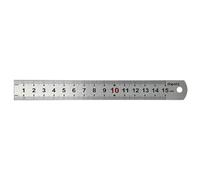 Dapetz 6" 15cm 150mm Righello Acciaio Inox Metallo Riga Metrico Imperiale con Conversione Tavolo