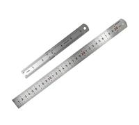 Dapetz Righello in Acciaio Inox 12 Inch e 6 Inch Metallo Regola Kit con Conversione Tavolo 150mm 300mm