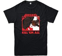 DAPING JIA itk Ljah Berserk Metal T-Shirt, Animation Fighters Kill'Em all Adults And Kids Gifts Top Top T Shirt Short Sleeve Black XL