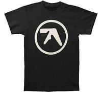 DAPING JIA LINGLIN Aphex Twin Men's Logo Slim Fit T-Shirt Black XL
