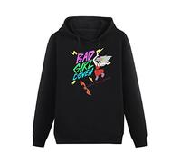 DAPING JIA Men Bad Girl Coven Hoodie The Owl House EDA Edalyn Clawthorne Luz Nocedaens Sweatshirt Black XL