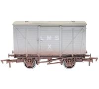 Dapol 4F-011-041 Lms Ventilato Van Grigio 117852 Oo Scala Invecchiato + T48 Post