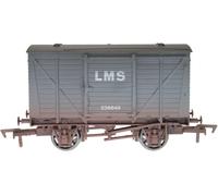 Dapol 4F-011-043 Lms Ventilato Van Grigio 538840 Oo Scala Anticato + T48 Postale