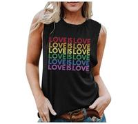 DaPongZhi Canotta Pride,T-Shirt Pride,Gay Pride,Gay Pride Outfit,Gay Pride Gadget,Accessori Pride,Rainbow,Accessori Gay Pride,Love Is Love Gay Pride Rainbow Flag Vintage T-Shirt