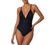 DaPongZhi Costume Assorbente Donna Mare Ciclo Costume da Bagno Mestruale Ragazza Costumi Interi Assorbenti Costumi Nuoto per I Giorni, Come Un Slip Mestruali Donna (12-Black, XL)