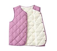 DaPongZhi Gilet Elegante Neonato Invernale Spessa Caldo Antivento Veste Smanicato Giacca Capotto Giubbotto per Ragazzi e Ragazze,Giacca Primaverile Bambino,Giacca a Vento Bambino (Purple, 3-4 Years)