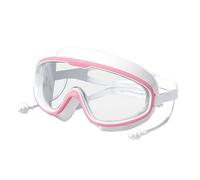 DaPongZhi Occhialini Nuoto AntiAppannamento per Bambini, Maschera Piscina con Grandi Lenti, Lenti Medio-Scure per Ogni Ambiente, ProtezioneUV, Ponte Nasale Autoregolante,Occhiali Mare (B, One Size)