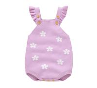 DaPongZhi Pagliaccetti Neonata,Pigiama Neonato Estivo,Pagliaccetto Neonata Estivo,Body Neonato 0-18Mesi,Vestiti Neonato Femmina,Tutine Neonato 0-3 Mesi Femmina,Newborn Baby Items (Purple, 3-6 Months)