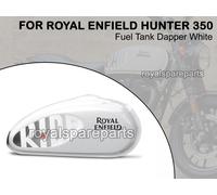 " Dapper Bianco Benzina Serbatoio " Originale Royal Enfield Cacciatore 350