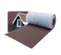 DAPRONA Scandole bituminose autoadesive, copertura del frontone marrone 5m x 32cm Scandole bituminose per tettoia da giardino, carport, copertura di superficie 1,6m²