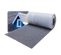 DAPRONA Tegole autoadesive, copertura del frontone grigio 5m x 32cm Scandole bituminose per tettoia da giardino, carport, copertura di superficie 1,6m²