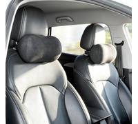 Dapucarin Cuscino Poggiatesta Auto in Memory Foam, Ergonomico Cuscini Ortopedico per Guidatore e Viaggi, Sostiene Collo Allevia Dolore Supporto Cervicale per Guida, Nero, 2 Pezzi