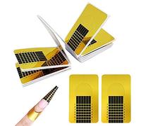 DAQIEPIN Rotolo Cartine Oro 100 Pezzi Nail Art Per Ricostruzione Allungamento Sagome per Unghie Extension model for professional UV gel nail