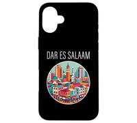 Dar es Salaam Tanzania scenario Art Deco Custodia per iPhone 16 Plus