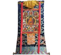 DARANCA TapestrytapestrytapestryTapestry Tibetan Thangka Art - Shakyamuni Thangka - Stampa giclée digitale ad alta risoluzione e doppio strato incorniciato a mano - Arazzo buddista da appendere alla