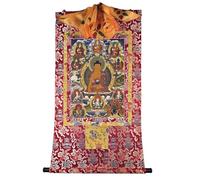 DARANCA TapestrytapestrytapestryTapestry Tibetan Thangka Art - Shakyamuni Thangka - Stampa giclée digitale ad alta risoluzione e doppio strato incorniciato a mano - Arazzo buddista da appendere alla