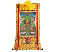 DARANCA TapestrytapestrytapestryTapestry Tibetan Thangka Art - Shakyamuni Thangka - Stampa giclée digitale ad alta risoluzione e doppio strato incorniciato a mano - Arazzo buddista da appendere alla