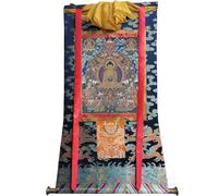 DARANCA TapestrytapestrytapestryTapestry Tibetan Thangka Art - Shakyamuni Thangka - Stampa giclée digitale ad alta risoluzione e doppio strato incorniciato a mano - Arazzo buddista da appendere alla
