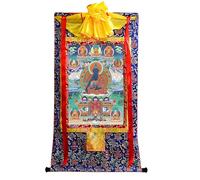 DARANCA TapestrytapestrytapestrytapestryTibetan Thangka Art - Otto Buddha della medicina - Stampa giclée digitale ad alta risoluzione e doppio strato incorniciato a mano - Arazzo buddista da appendere