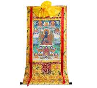 DARANCA TapestrytapestrytapestrytapestryTibetan Thangka Art - Otto Buddha della medicina - Stampa giclée digitale ad alta risoluzione e doppio strato incorniciato a mano - Arazzo buddista da appendere