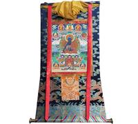 DARANCA TapestrytapestrytapestrytapestryTibetan Thangka Art - Otto Buddha della medicina - Stampa giclée digitale ad alta risoluzione e doppio strato incorniciato a mano - Arazzo buddista da appendere