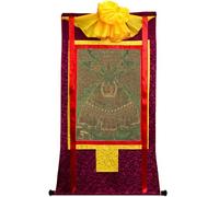 DARANCA TapestrytapestrytapestrytapestryTibetan Thangka Art - Thangka albero del rifugio - stampa digitale giclée ad alta risoluzione e doppio strato incorniciato a mano - arazzo buddista da appendere