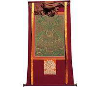 DARANCA TapestrytapestrytapestrytapestryTibetan Thangka Art - Thangka albero del rifugio - Stampa giclée digitale ad alta risoluzione e doppio strato incorniciato a mano - arazzo buddista da appendere