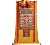 DARANCA TapestrytapestrytapestrytapestryTibetan Thangka Art - Thangka - Stampa giclée digitale ad alta risoluzione e doppio strato incorniciato a mano - Arazzo buddista da appendere alla parete - 119