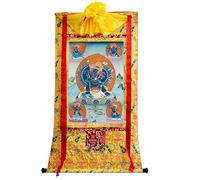 DARANCA TapestrytapestrytapestrytapestryTibetan Thangka Art - Thangka - Stampa giclée digitale ad alta risoluzione e doppio strato incorniciato a mano - Arazzo buddista da appendere alla parete - 119