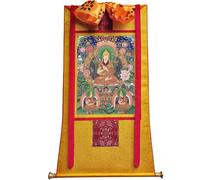 DARANCA TapestrytapestrytapestrytapestryTibetan Thangka Art - Thangka - Stampa giclée digitale ad alta risoluzione e doppio strato incorniciato a mano - Arazzo buddista da appendere alla parete - 119