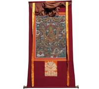 DARANCA TapestrytapestrytapestrytapestryTibetan Thangka Art - Thangka Terra Pura - Stampa giclée digitale ad alta risoluzione e doppio strato incorniciato a mano - Arazzo buddista da appendere alla