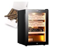 DARBCGH Armadietto for sigari Elettrico con Ripiani in Cedro - 50 Litri, Controllo Temperatura e umidità(B)