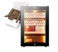 DARBCGH Armadietto for sigari Elettrico con Ripiani in Cedro - 50 Litri, Controllo Temperatura e umidità(A)