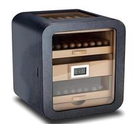 DARBCGH Armadietto umidificatore for sigari in Legno di Cedro, igrometro e umidificatore Digitale, 4 cassetti for 110 sigari, Regalo di Lusso for Uomo, for Gli Amanti dei sigari(C)