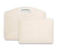 DARBCGH Borsa for laptop da donna, 2 pezzi, set di custodie for laptop da 14-16 pollici, borsa in pelle, pelle impermeabile(Beige)