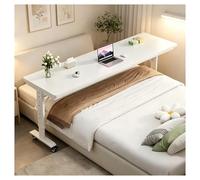 DARBCGH Comodino mobile ad altezza regolabile, tavolino servitore rotolante con ruote bloccabili, tavolino in legno da 39,4"/51,2" for divano e ufficio domestico