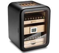 DARBCGH Humidor con igrometro, umidificatore for sigari, con umidificatore in Legno di Cedro, Il mobiletto può Contenere 110 conteggi, for la casa, i Bar(B,Withskylight)