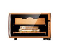 DARBCGH Humidor Elettrico in Cedro - umidità adattiva, Luce LED, Design Sottile(C)